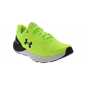 Under Armour, Mens lime green black, and white sneakers. Size 10